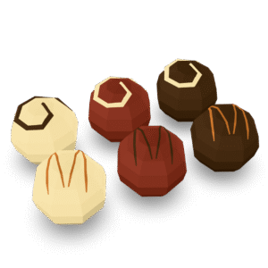 Low Poly Truffles 3D Model