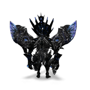 Cybernetic Winged Figure 3D Model