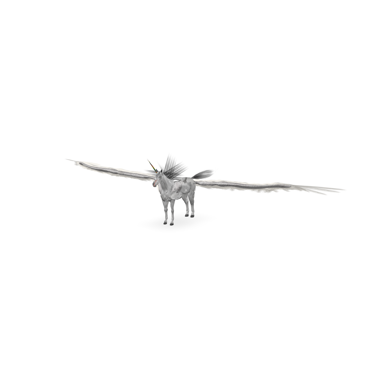 Winged Unicorn 3D Model