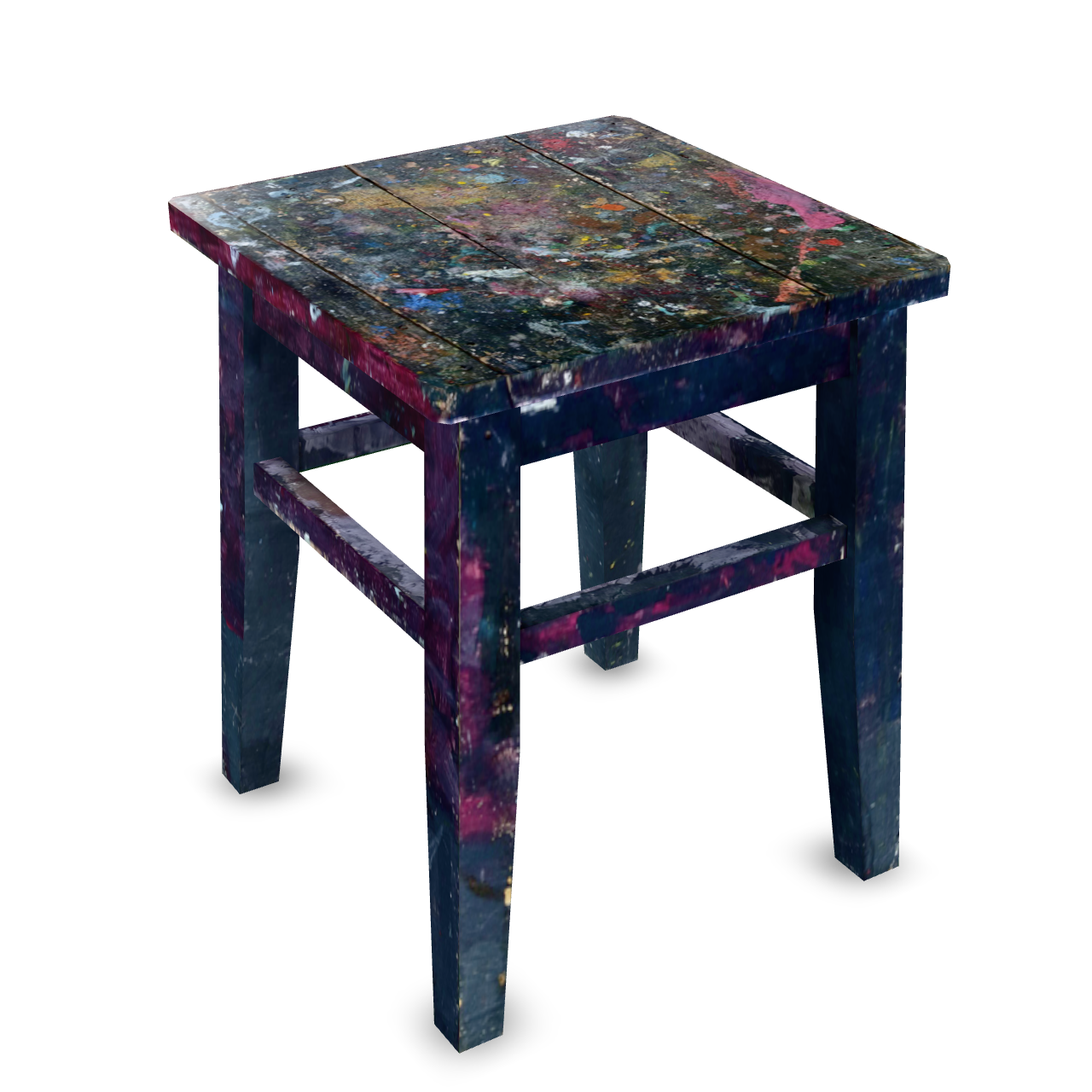 Painter's Stool 3D Model