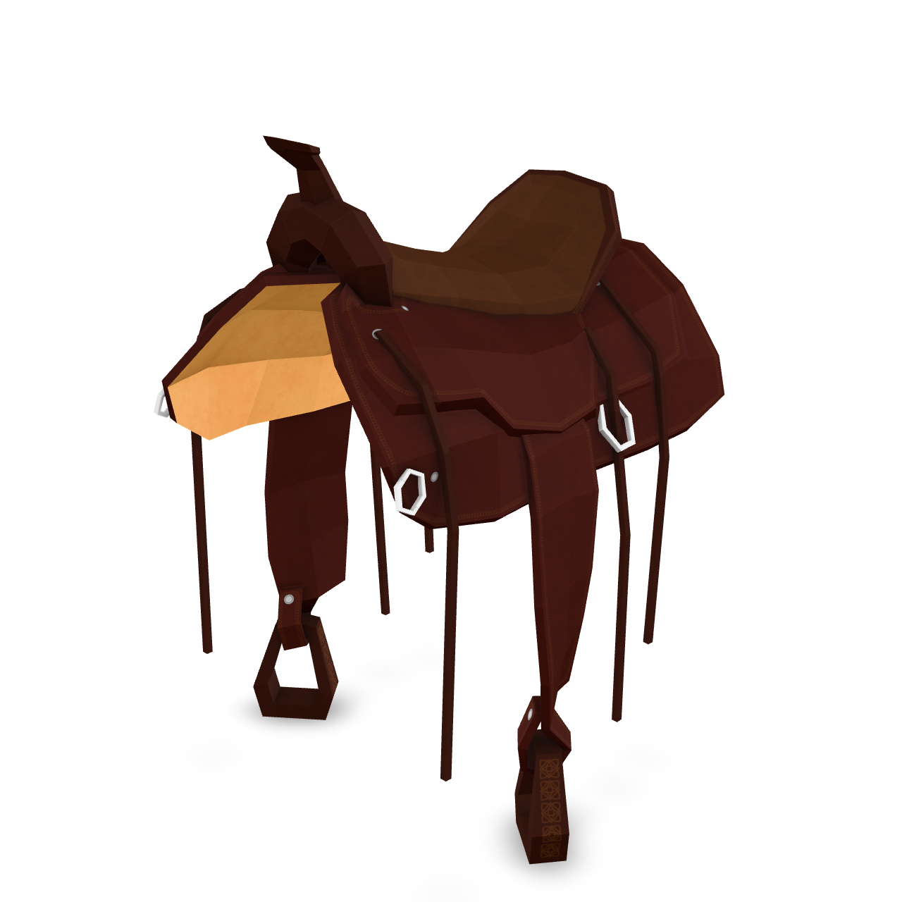 Stylized Horse Saddle 3D Model