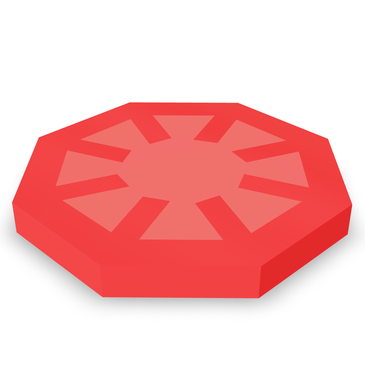 Tomato Slice Isometric 3D Model