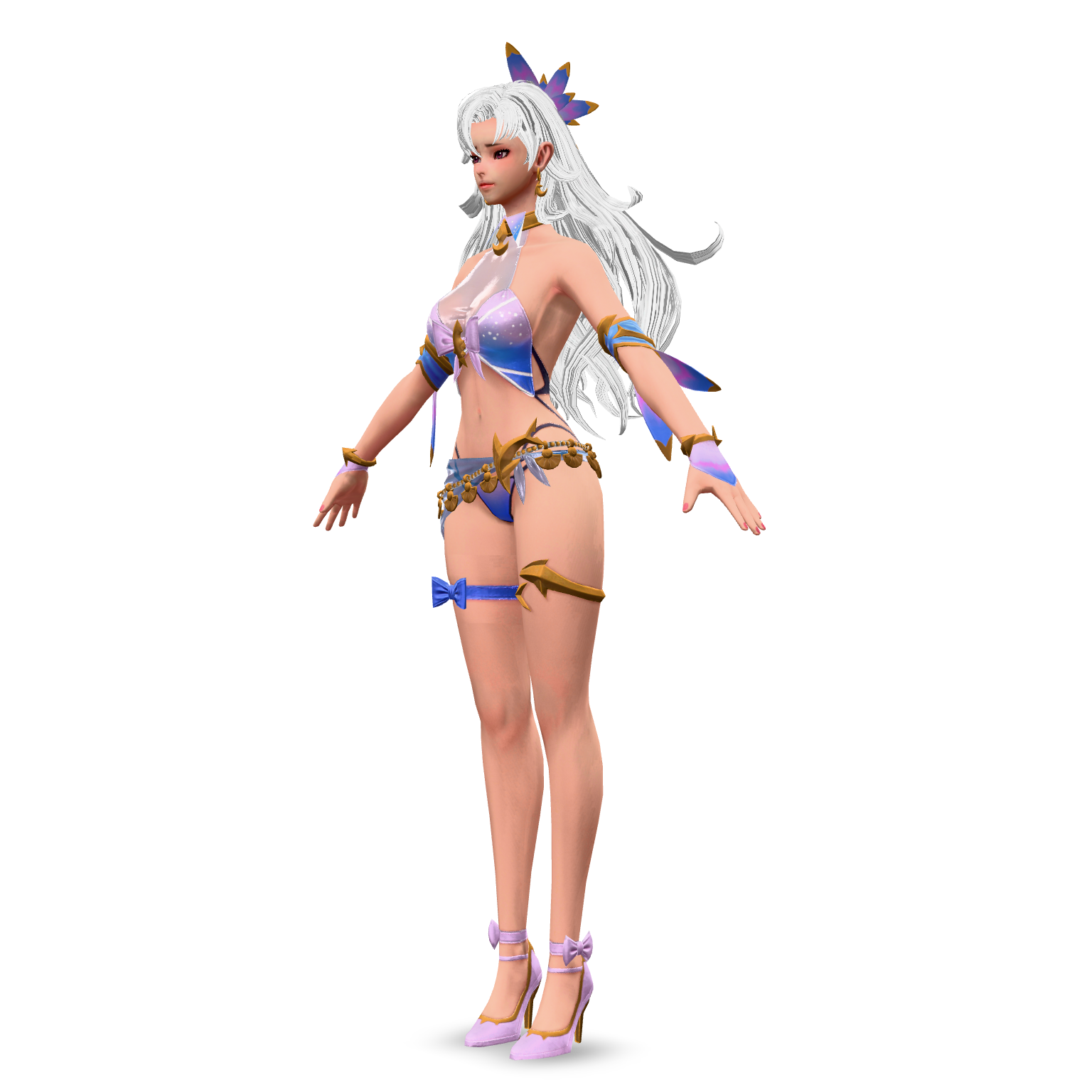 Fantasy Bikini Character 3D Model