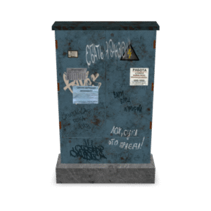 Grungy Utility Box 3D Model