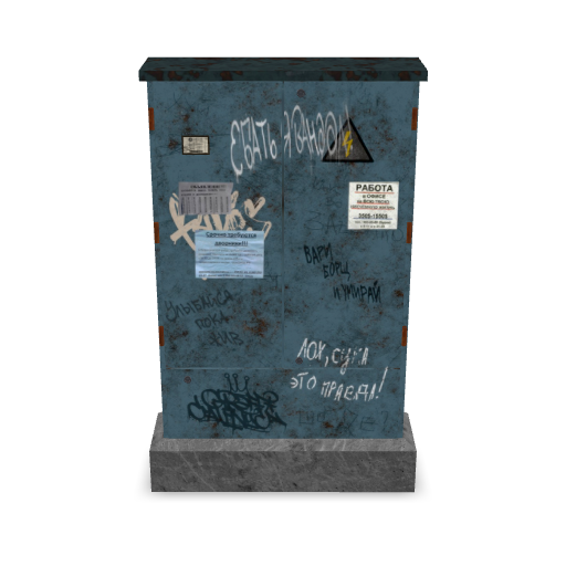 Grungy Utility Box 3D Model