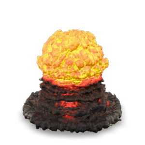 Stylized Fire Explosion 3D Model
