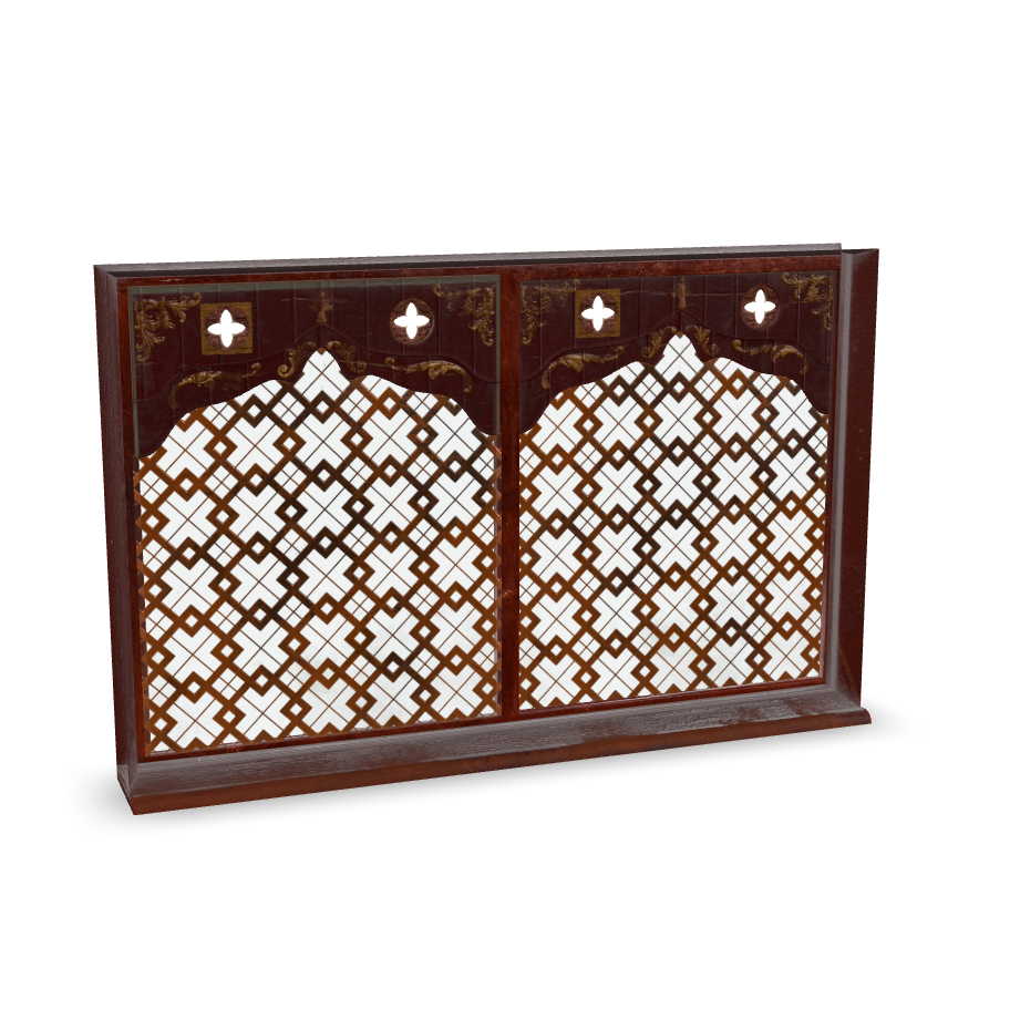 Ornate Window Panel 3D Model