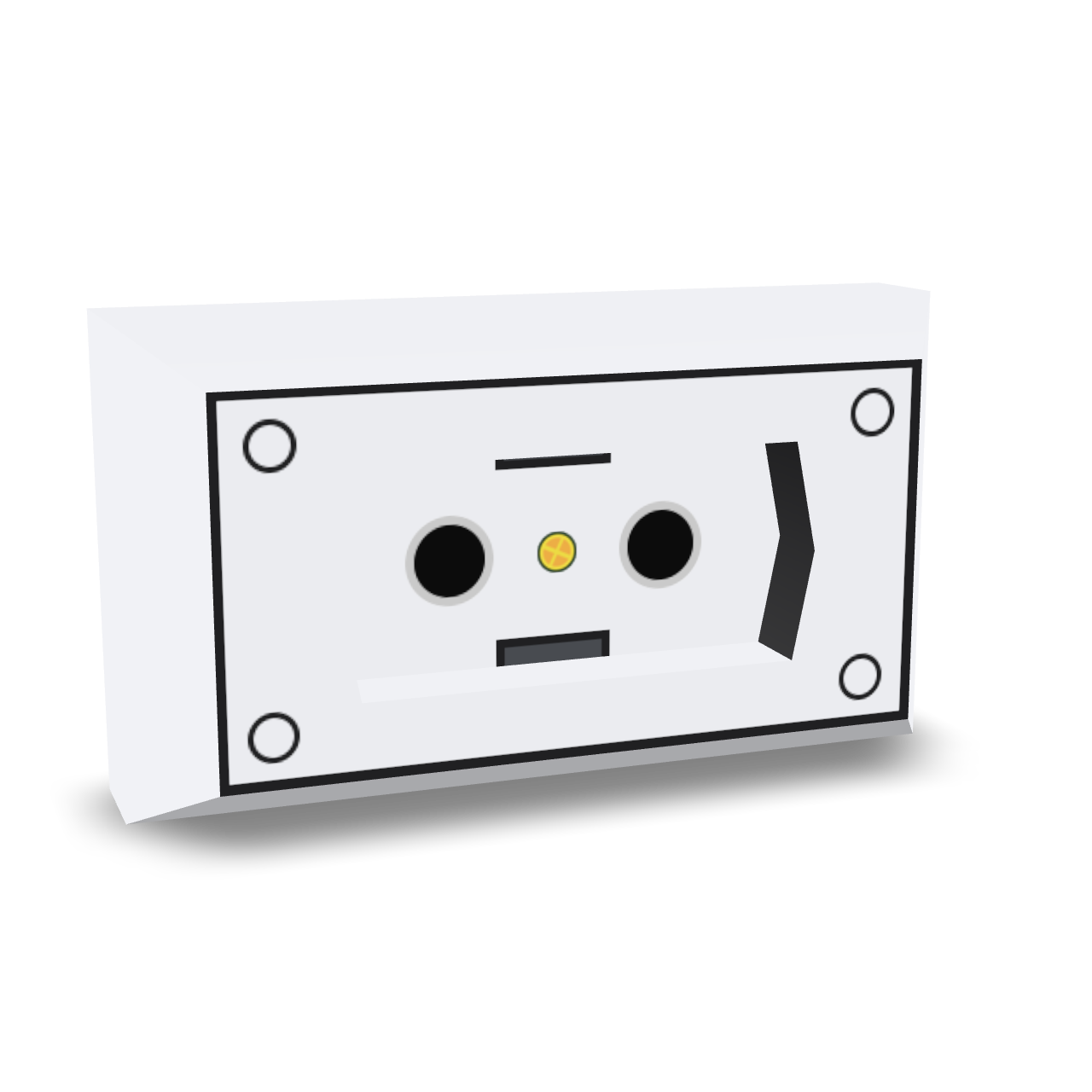 Retro Cassette Tape 3D Model
