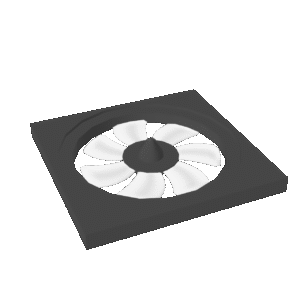 Simple Cooling Fan 3D Model