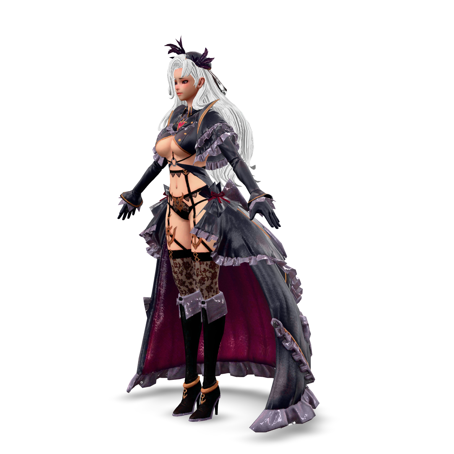 Gothic Lolita Character 3D Model