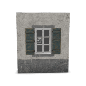 Weathered Window Scene 3D Model