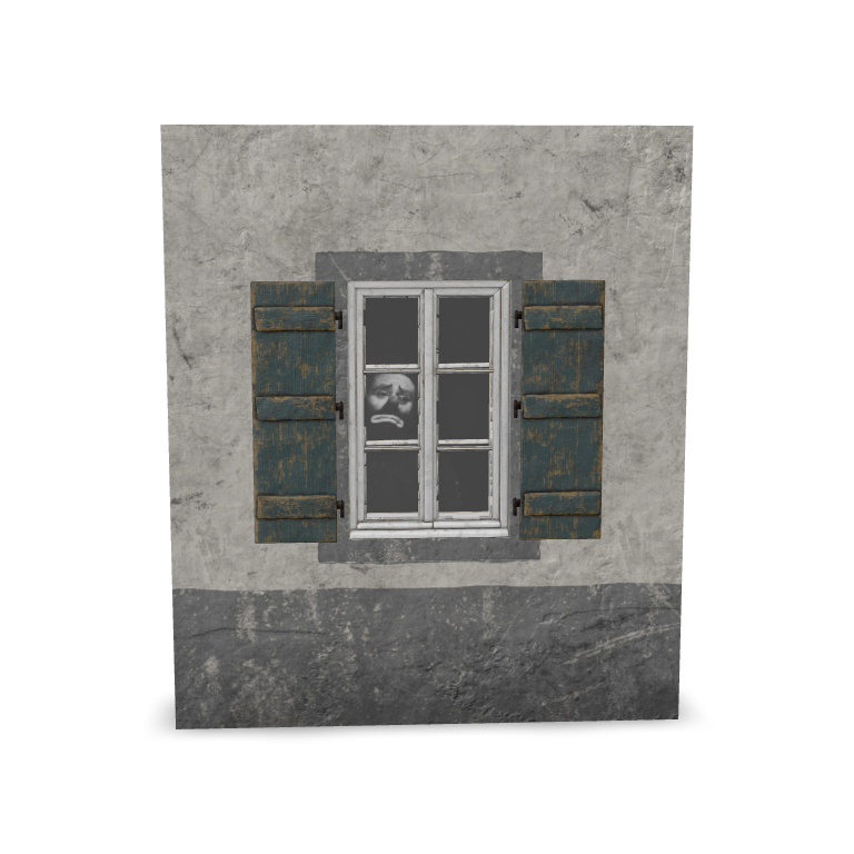 Weathered Window Scene 3D Model