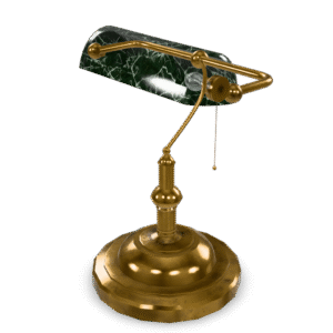Banker's Style Lamp 3D Model