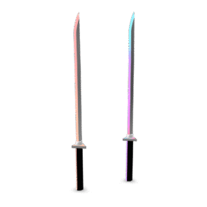Neon Katana Duo 3D Model