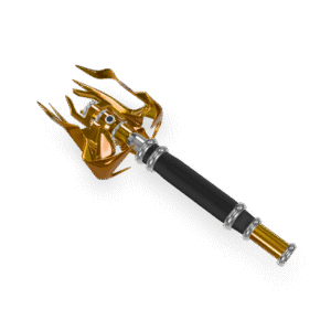 Golden Staff Scepter 3D Model