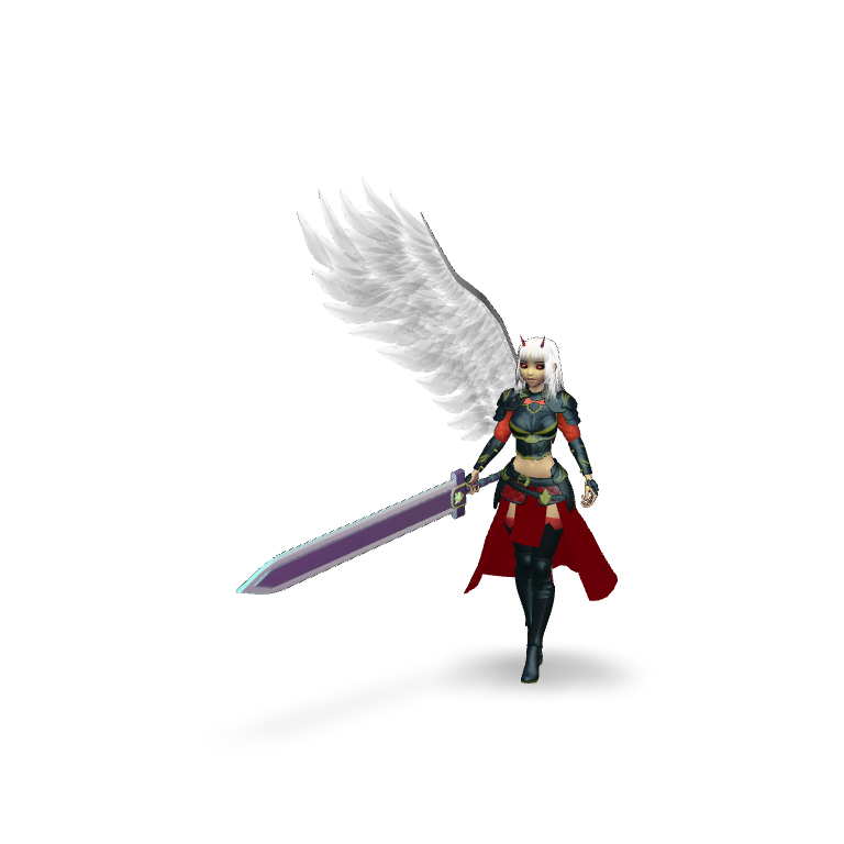 Winged Warrior Angel 3D Model