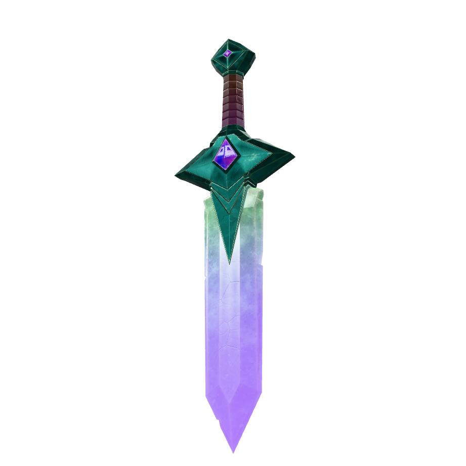Mystic Crystal Sword 3D Model