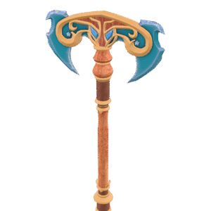 Ornate Battle Axe 3D Model