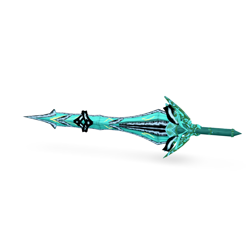Mystic Turquoise Blade 3D Model