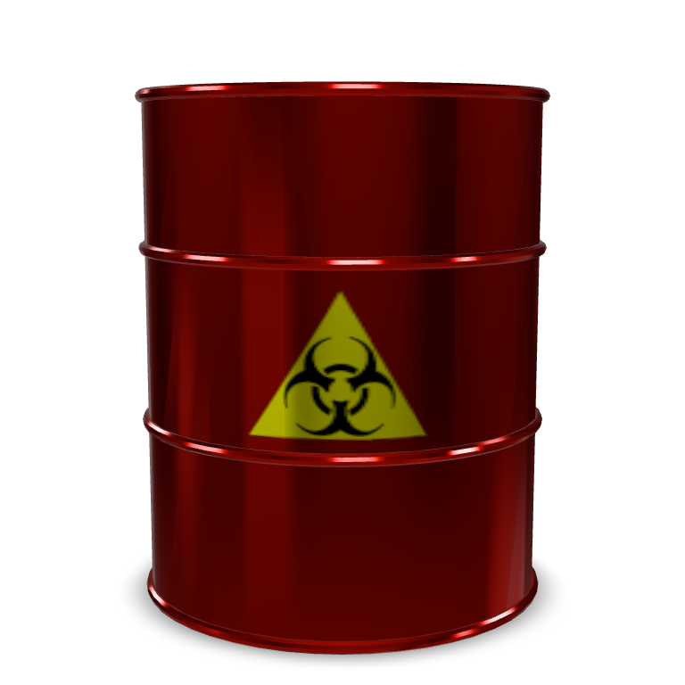 Biohazard Drum Container 3D Model