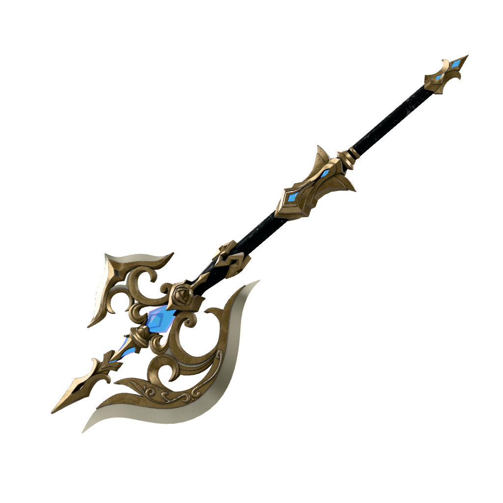 Ornate Battle Axe 3D Model