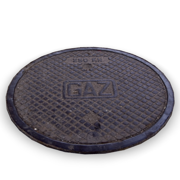 Gas Manhole Cover 3D Model