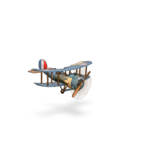 Vintage Biplane Aircraft 3D Model