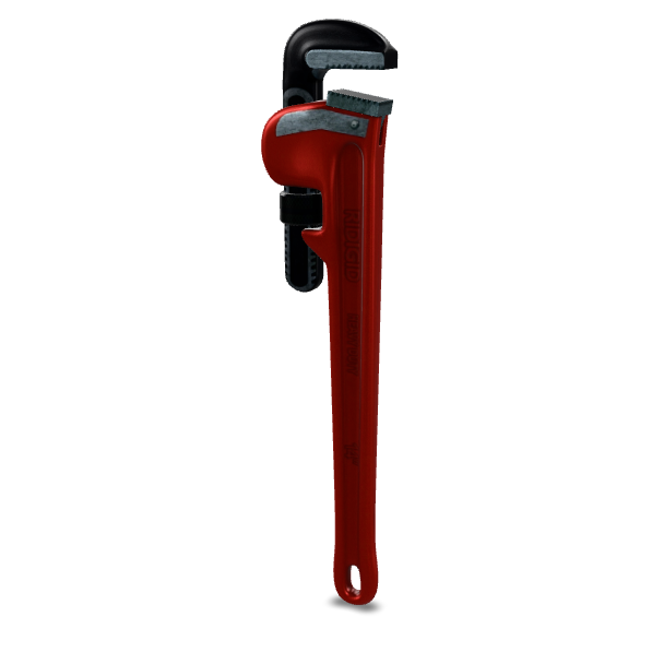Red Pipe Wrench 3D Model