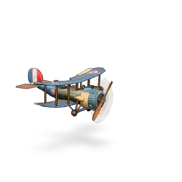 Cartoon Biplane Model 3D Model