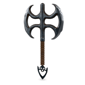 Ornate Battle Axe 3D Model
