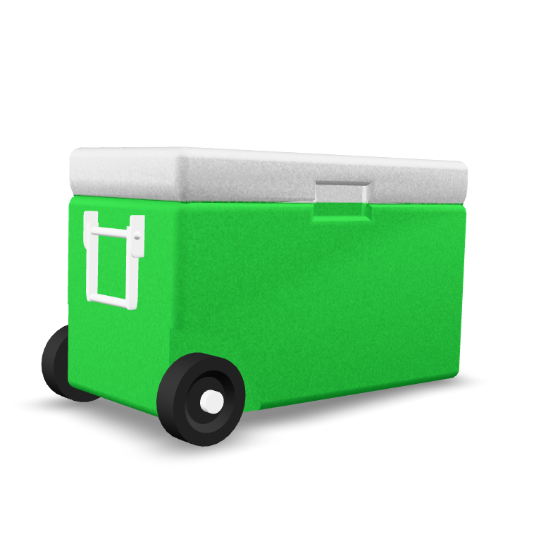 Wheeled Cooler Box 3D Model