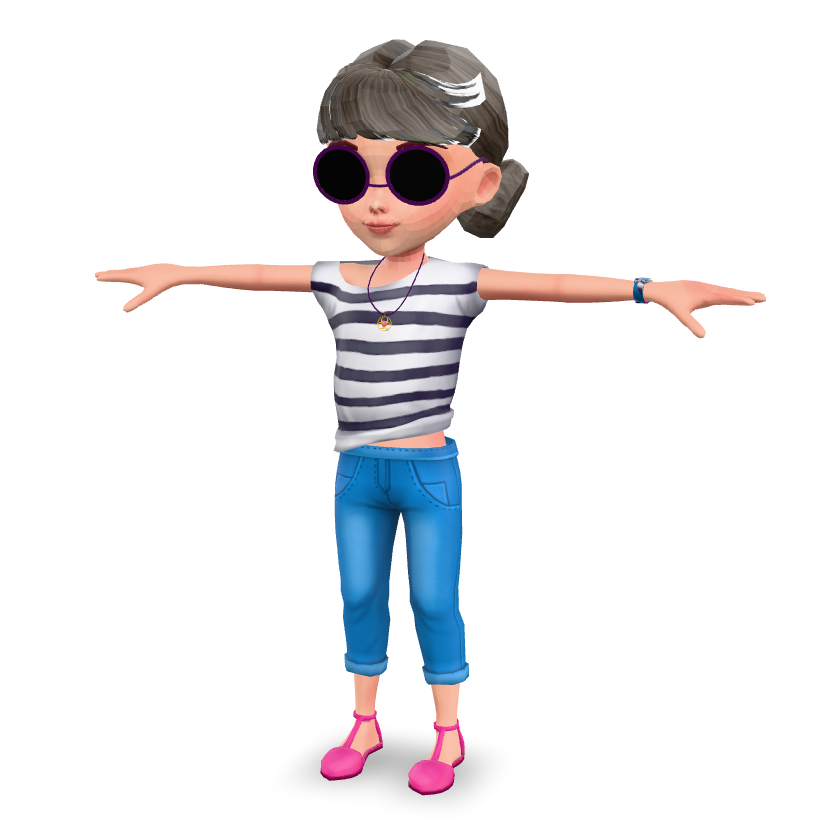 Stylized Girl Character 3D Model