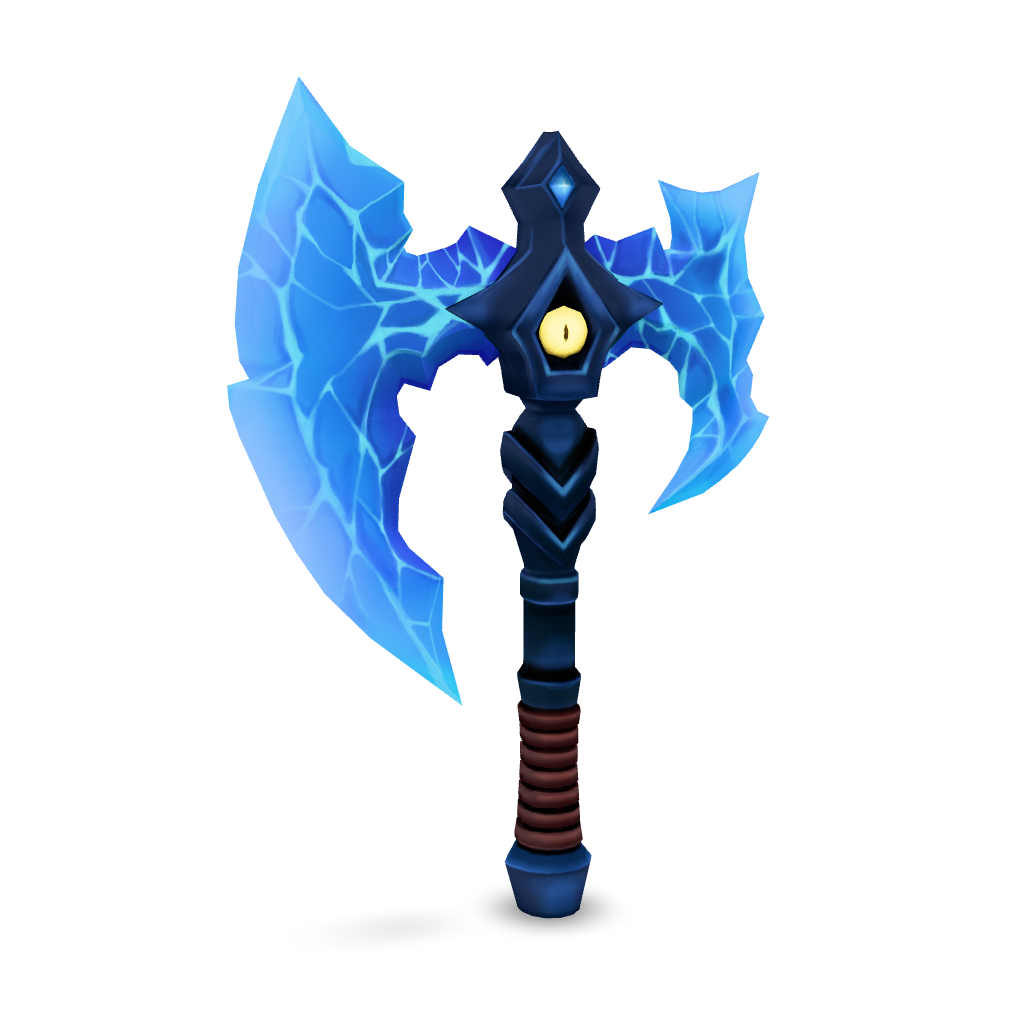 Icy Battle Axe 3D Model