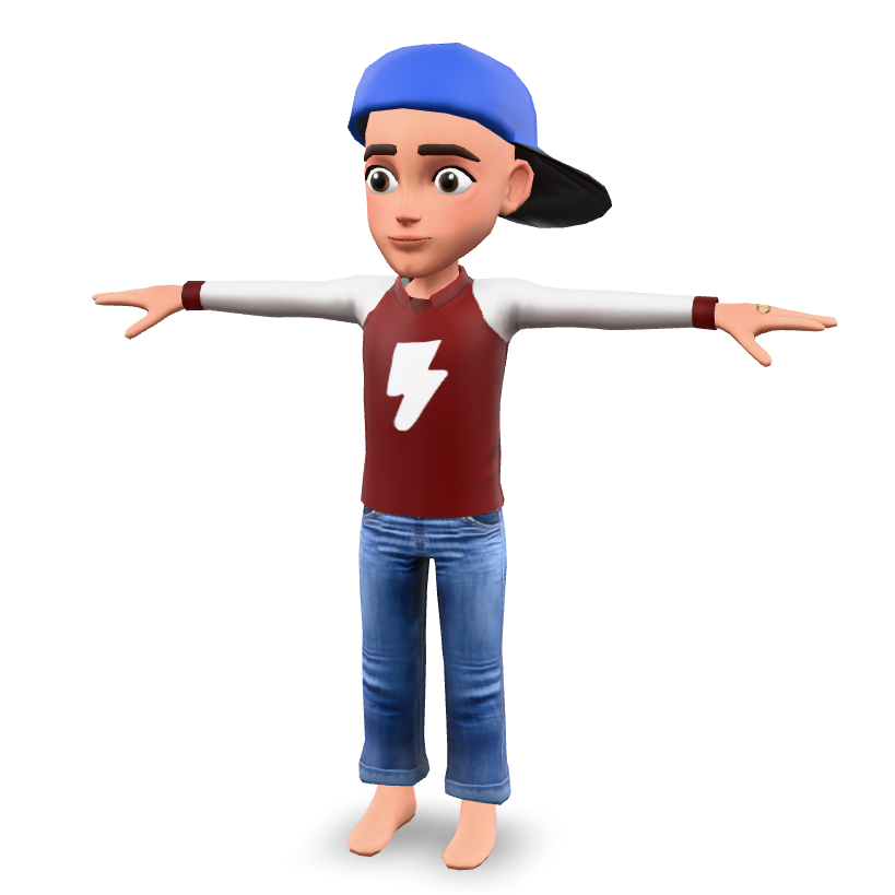 Stylized Boy Character 3D Model