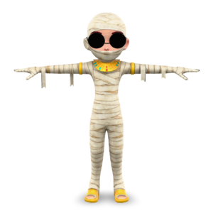 Cartoon Mummy Character 3D Model