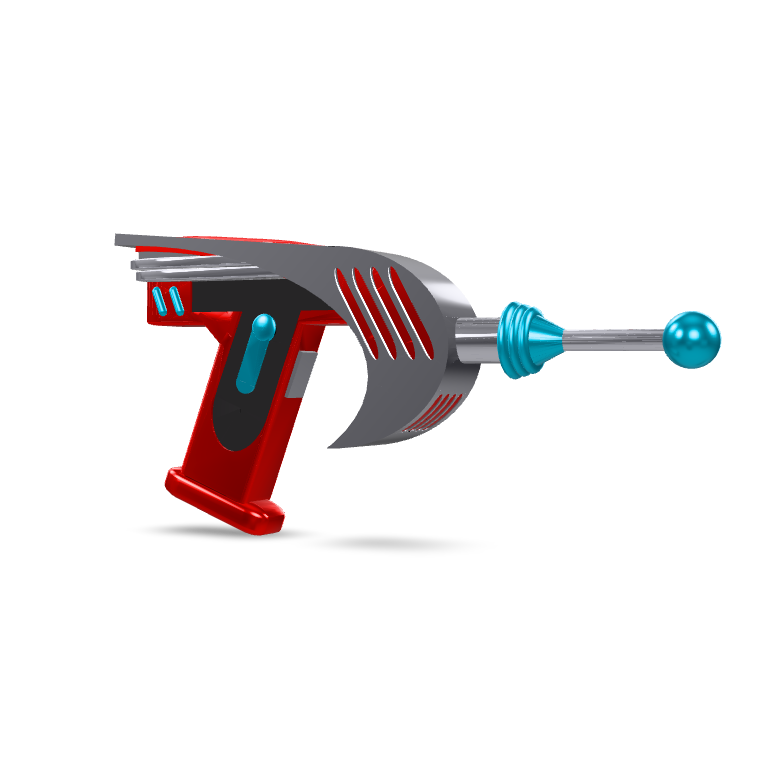 Retro Raygun Blaster 3D Model