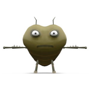 Cartoon Bug Character 3D Model
