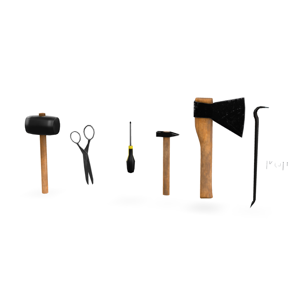 Hand Tool Collection 3D Model
