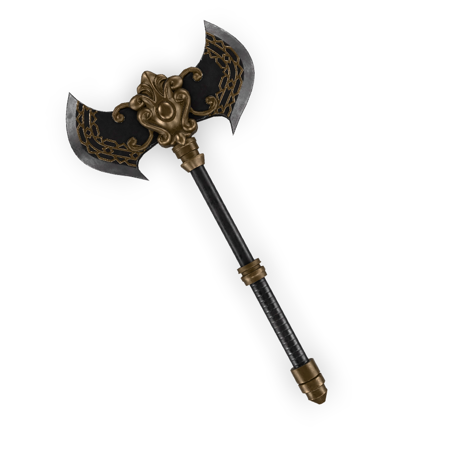Ornamental Battle Axe 3D Model