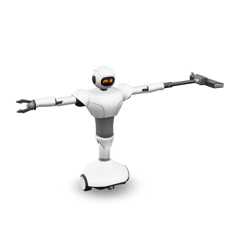 Service Robot Assistant 3D Model