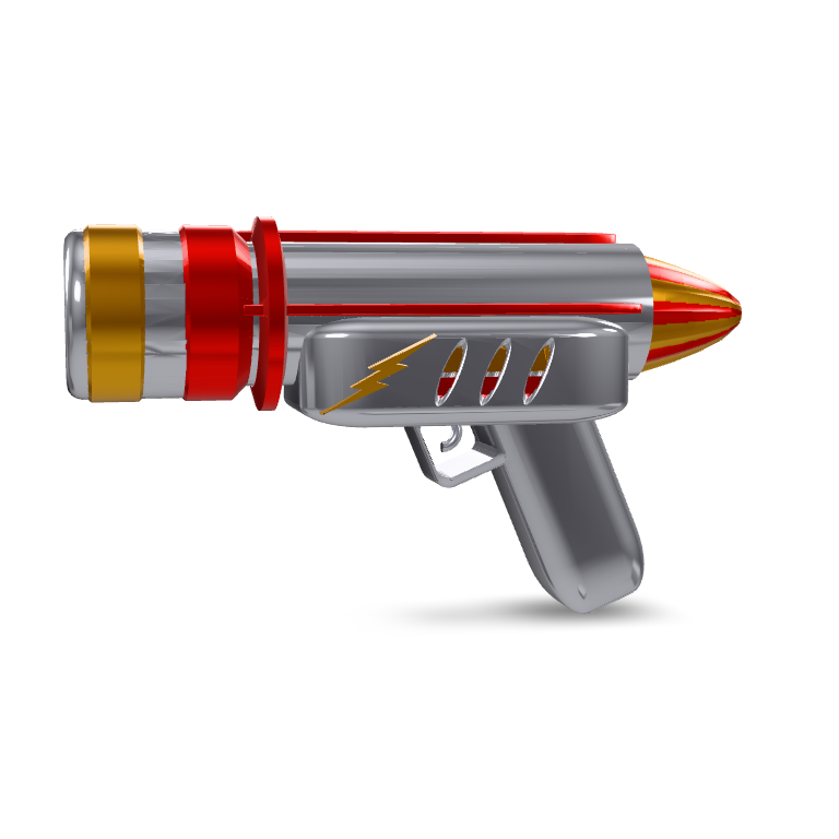 Retro Ray Gun 3D Model