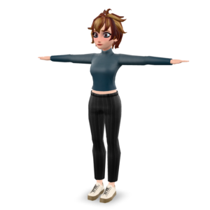 Stylized Female Character 3D Model