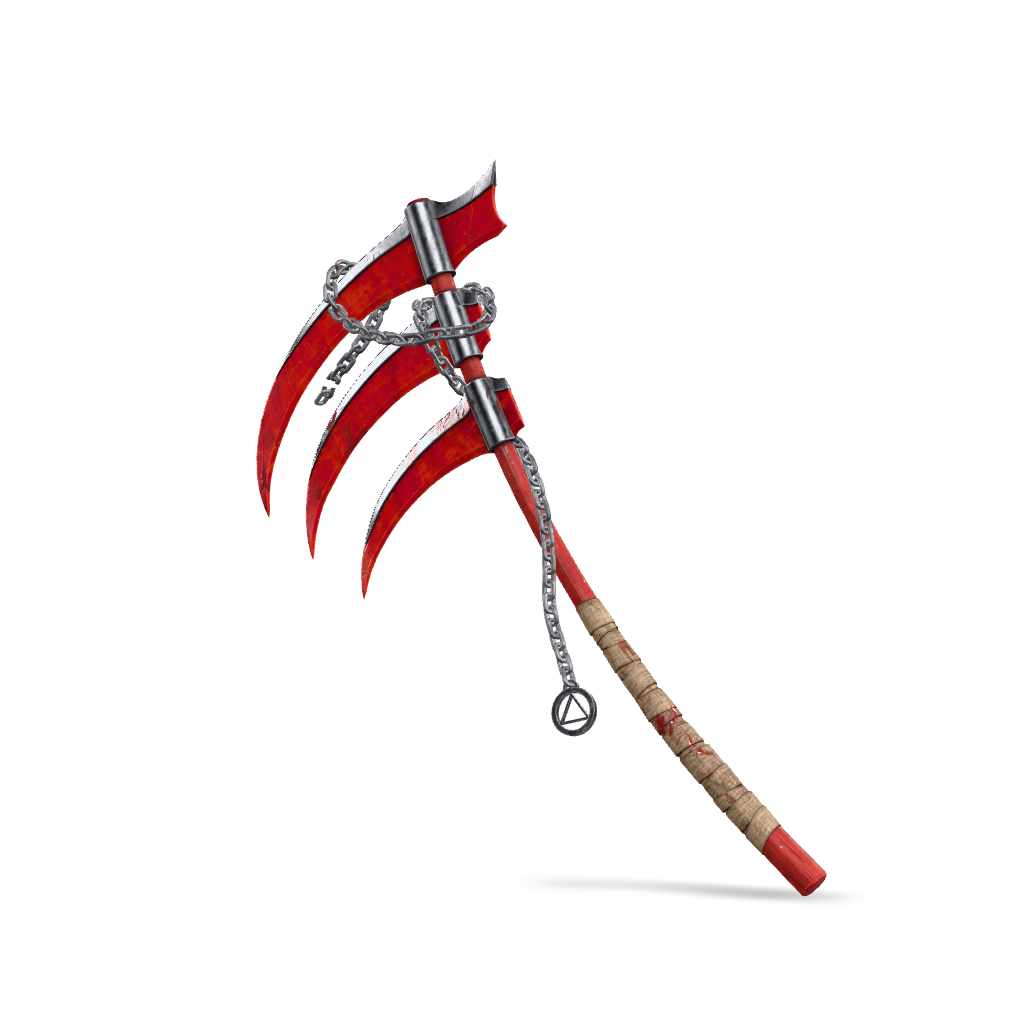 Triple Scythe Weapon 3D Model
