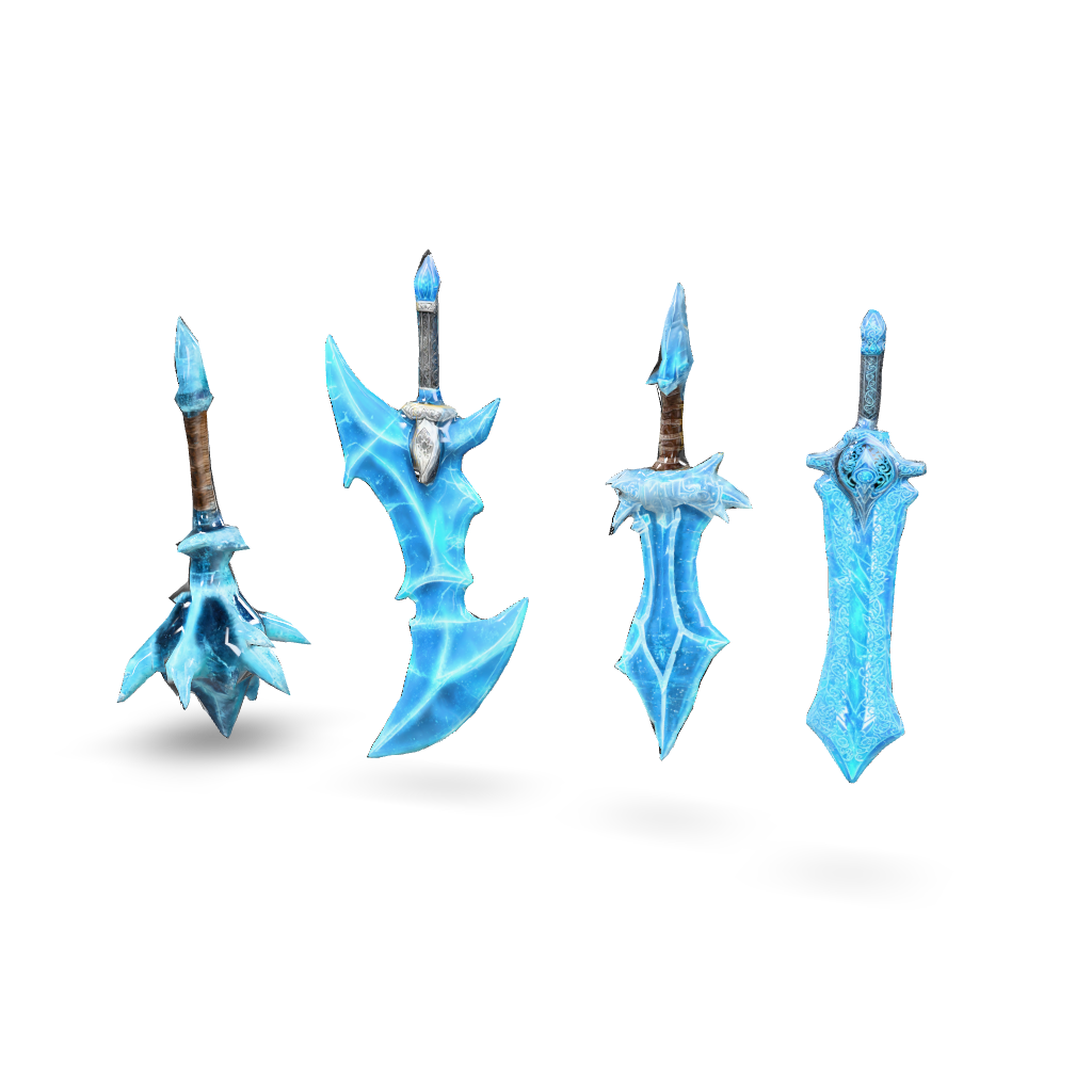 Icy Weapon Pack 3D Model