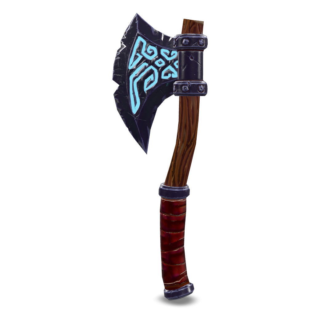 Runic Battle Axe 3D Model