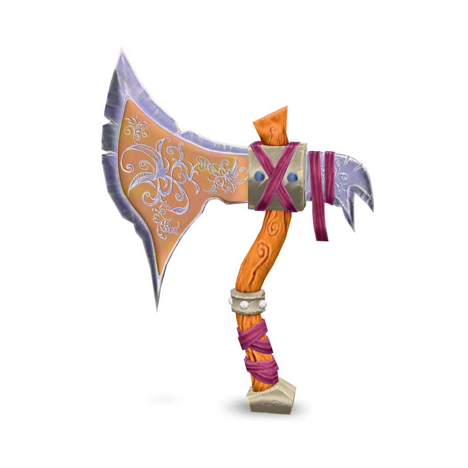 Stylized Battle Axe 3D Model