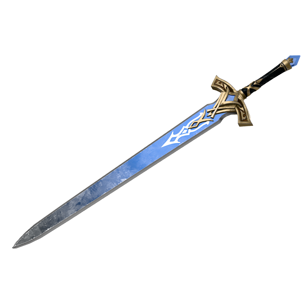 Fantasy Ornate Sword 3D Model