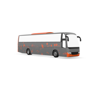 Starry Tour Bus 3D Model