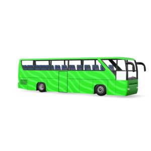 Cartoon Tour Bus 3D Model
