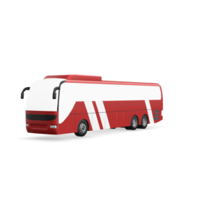 Modern Tour Bus 3D Model
